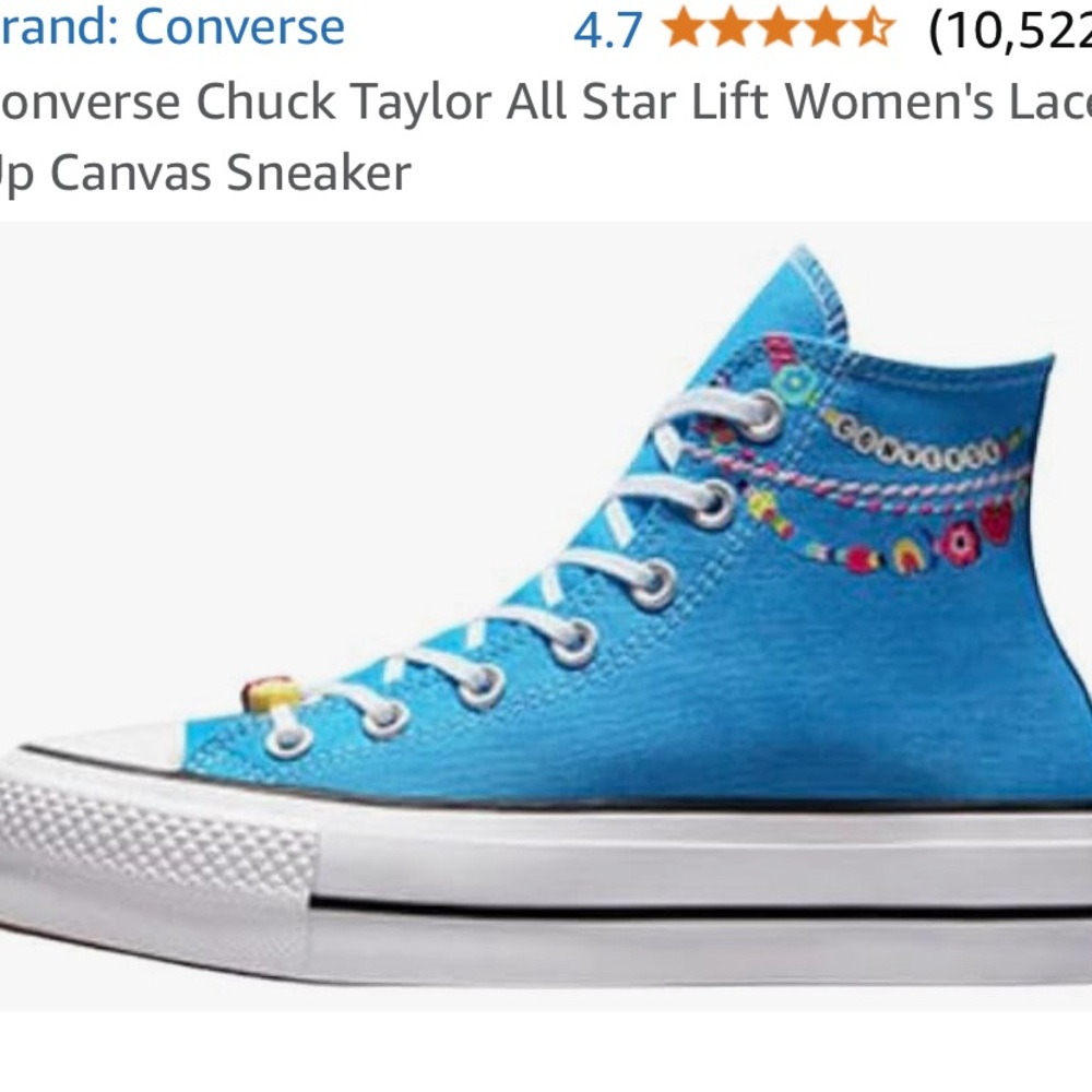 Converse All Star Lift. So pretty, new without box.